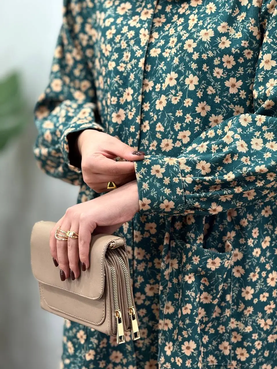 پیراهن مانتویی پاییزه طرحدار آیسو سانیا 2